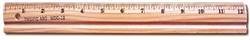 Ruler Wood, with metal edge 12 WDC-12