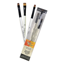 BRUSH SET SIMPLY SIMMONS - CHISEL EDGE 3PC - ACRYLIC OIL AND WATERCOLOR RS255300008