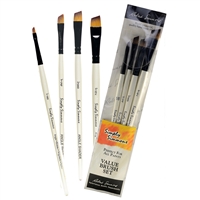 BRUSH SET SIMPLY SIMMONS - ALL THE ANGLES 4PC - ACRYLIC OIL AND WATERCOLOR RS255400006