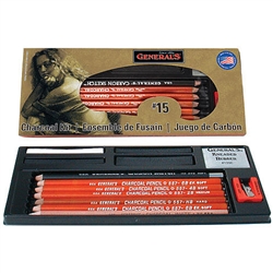 CHARCOAL KIT GENERAL PENCIL 13PC SET No. 15 GP15