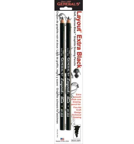 DRAWING PENCIL KIT GENERAL PENCIL SEMI HEX 4PC GP497-BP