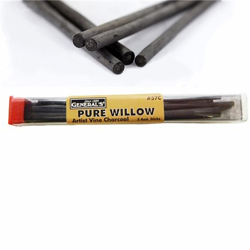 General's Willow Charcoal, 5 Pack