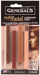 COMPRESSED PASTEL CHALK SET EARTH 4/STX GP940ABP