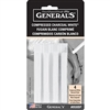 CHARCOAL COMPRESSED 4-STICKS WHITE GP958-BP