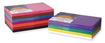 CONSTRUCTION PAPER SHEET PACKS 12X18 COLORS 6535