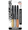 ZEBRA METALLIC BRUSH PEN SET - 3PC ZE01603