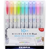 MILDLINER BRUSH PEN SET - 10PC ASSORTED COLORS ZE79101