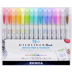 MILDLINER BRUSH PEN DOUBLE ENDED SMOKE BLUE ZE79420UPC