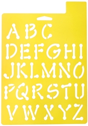 STENCIL MANIA WHIMSICAL DOT ALPHABET 970390710 DISC