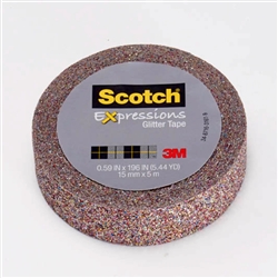 WASHI TAPE EXPRESSIONS GLITTER MULTI-COLORED MTC514-MUL