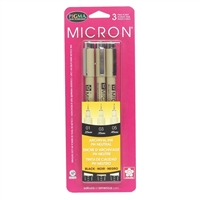 PIGMA MICRON RAPIDOGRAPH SET- 3PC BLACK SK30061