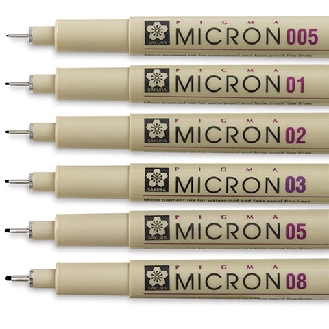 PIGMA MICRON PEN SET - 8PC SET (05) AST COLORS SK30066