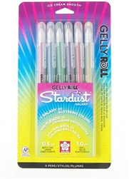 GELLY ROLL STARDUST SET 6PK GALAXY COLORS - SK37903