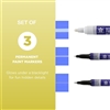 PENTOUCH ULTRAVIOLET MARKER SET 3PC FLOURESCEN NEON SK42000