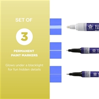 PENTOUCH ULTRAVIOLET MARKER SET 3PC FLOURESCEN NEON SK42000