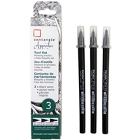 PEN SET ZENTANGLE PIGMA APPRENTICE SET BLACK 3PC SK50115