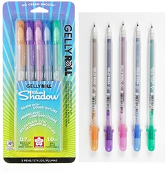 GELLYROLL PEN SET SILVER SHADOW 5/COLORS SAKURA - SK58530