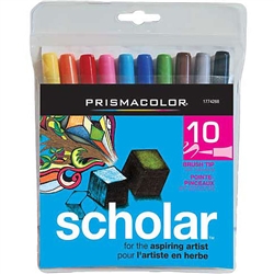 MARKER SET PRISMACOLOR SCHOALAR BRUSH TIP SET 10 1774268