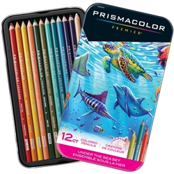 COLOR PENCIL SET PRISMACOLOR PREMIER 12 COLORS UNDER/SEA 2023751