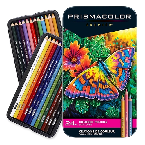 COLOR PENCIL SET PRISMACOLOR PREMIER 24 COLORS 3597T