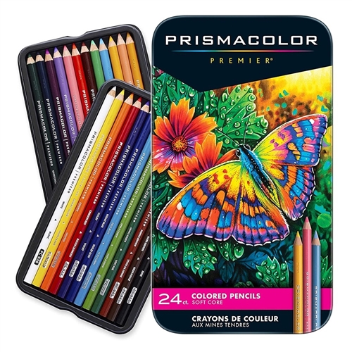 Prismacolor Premier Thick Core Colored Pencil Set - 24-Color Set