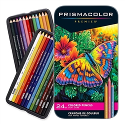 COLOR PENCIL SET PRISMACOLOR PREMIER 24 COLORS 3597T