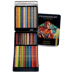 Prismacolor Deluxe Colored Pencil Drawing Kit - 72 Premier Soft Core  Colored Pencils in a gift tin, Pencil Sharpener, Artists Eraser 