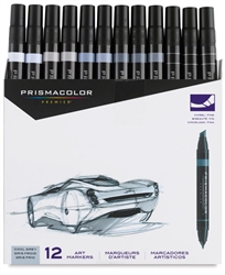 PRISMACOLOR MARKER SET 12 COOL GREY 3622