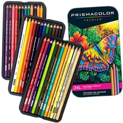 Prismacolor Premier Colored Pencil, 0.7 mm, 2H (#4), Assorted Lead/Barrel  Colors, 72PK 3599TN