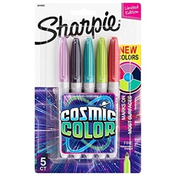 SHARPIE COSMIC COLORS MARKER SET - FINE TIP 5/COLORS 2010953