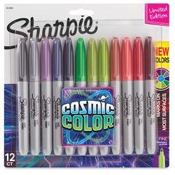 SHARPIE COSMIC COLORS MARKER SET - FINE TIP 12/COLORS SA2010958