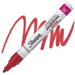 PAINT MARKER OIL SHARPIE MEDIUM RED SA35550