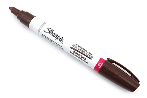 brown sharpie pen