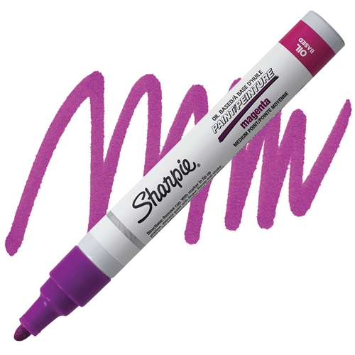 914535-1 Markal Permanent Paint Marker, Paint-Based, Purples Color Family,  Medium Tip, 1 EA