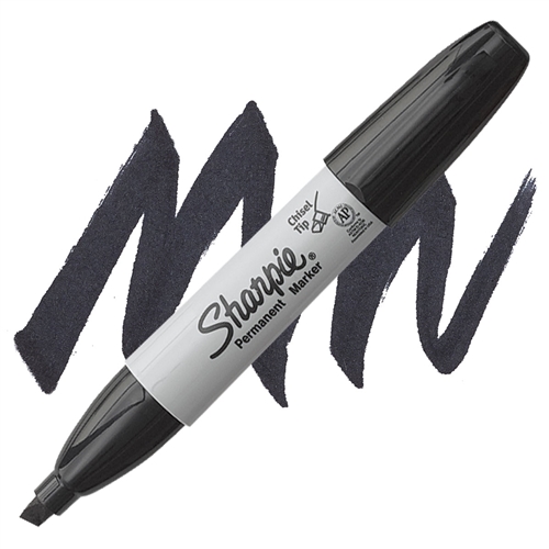 12 Sharpie Brush Tip Markers Sharpie Permanent Black Markers 