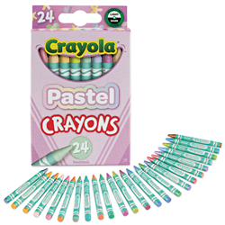 CRAYON SET 24 PASTEL COLORS CX52-1835