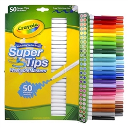 MARKER SET SUPER TIPS 50 COLORS CX58-5050