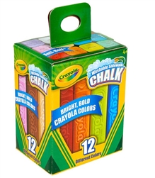 Crayola Washable Sidewalk Chalk 12-color Set Cx51-2012