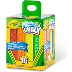 CRAYOLA WASHABLE SIDEWALK CHALK 16-COLOR SET CX51-2016	