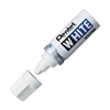 MARKER PENTEL WHITE PERMANENT BROAD TIP PL100W