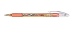 GEL PEN SPARKLE POP 1MM ORANGE YELLOW METALLIC PLK91-DF