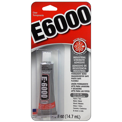 E6000 Glue Med Vis .5FL OZ CD - 076818305163