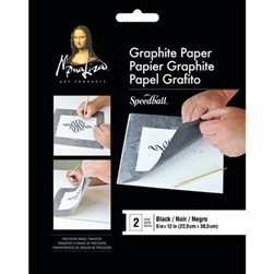 GRAPHITE PAPER BLACK - 2 SHEET PACK 9X12 INCH SP0010757