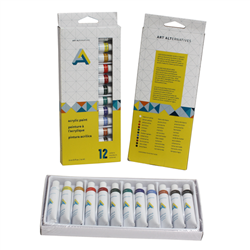 ACRYLIC PAINT SET AA 12X12ML AA1101