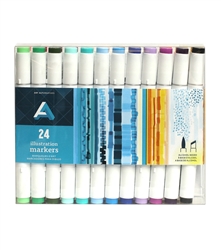 ILLUSTRATION MARKER SET AA 24PC AAM-SET24PC