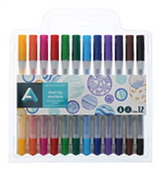 20 Pastel Colors Dual Tip Fabric & T-Shirt Marker Set - Chisel Point and Fine  Point Tips, 20 Marker Set - Harris Teeter