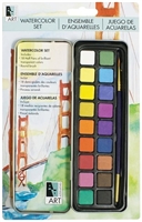 WATERCOLOR ART TIN SET ART ALTERNATIVES 18 COLORS - AA16020