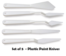 PAINT KNIFE SET OF 5 PLASTIC AA16501