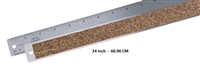 RULER METAL STEEL FLEX CORK 24 INCHES AA27074