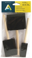 SPONGE BRUSH 3 SET 1,2,3 INCHES AA40812